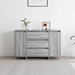 Berkfield Sideboard Grey Sonoma 120X41X75 Cm Engineered Wood - thumbnail 4