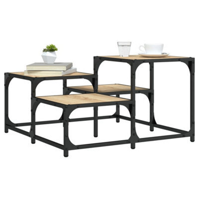 Berkfield Coffee Table Sonoma Oak 68X68X40 Cm Engineered Wood - image 1