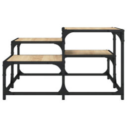 Berkfield Coffee Table Sonoma Oak 68X68X40 Cm Engineered Wood - thumbnail 4
