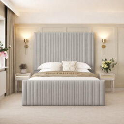 "Bed Choices Aspire Bed Frame With 70"" Headboard - Double (Silver)" - thumbnail 2