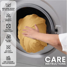 Aspire Homeware Ochre Fitted Sheet-(25Cm) Deep Hotel Quality -Breathable Fitted Bed Sheets Single (L)190Cm X (W)91Cm - thumbnail 3