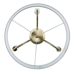 Happy Homewares Chic Chandelier Semi Flush Ceiling Light In Antique Brass With Shade - thumbnail 3