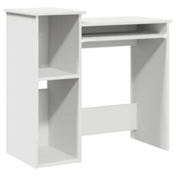 Berkfield Desk With Shelves White 84X40X78 Cm Engineered Wood - thumbnail 2