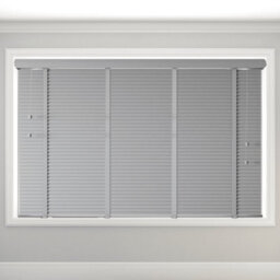 Caecus Blinds Faux Wood Venetian Blind 50mm Slats Deluxe Corded Light Grey 75Cm Width X 160Cm Drop - thumbnail 3