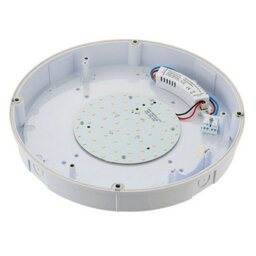 Luminosa Lighting Luminosa Forca Integrated Led Outdoor Flush Light Gloss White, Opal Ip65 - thumbnail 3