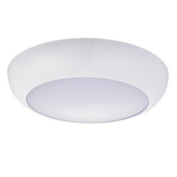 Luminosa Lighting Luminosa Forca Integrated Led Outdoor Flush Light Gloss White, Opal Ip65 - thumbnail 2