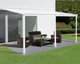 Primrose White Garden Veranda Canopy Patio Shade Pergola 10Ft X 16Ft - thumbnail 4