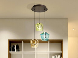 Luminosa Lighting Luminosa Ingrid Cluster Pendant Ceiling 3 Light Multi Colour Led 3000K - Uk Stock - thumbnail 1