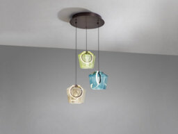 Luminosa Lighting Luminosa Ingrid Cluster Pendant Ceiling 3 Light Multi Colour Led 3000K - Uk Stock - thumbnail 4