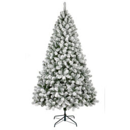 Flocked Woodcote Spruce Artificial Christmas Tree With Artificial Snow-1.8M Tall - thumbnail 1