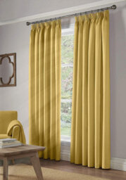 "Alan Symonds 100% Blackout Pencil Pleat 61"" X 72"" Ochre"