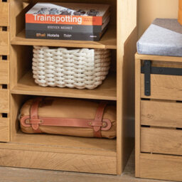 Sobuy Fsb65-N,storage Cabinet Sideboard Cupboard Hallway Shoe Cabinet Wood Veneer,w80Xd35Xh89 - thumbnail 5