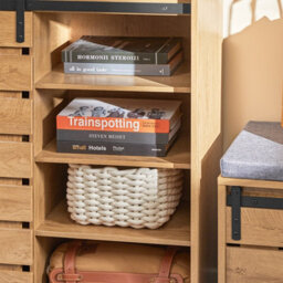 Sobuy Fsb65-N,storage Cabinet Sideboard Cupboard Hallway Shoe Cabinet Wood Veneer,w80Xd35Xh89 - thumbnail 4