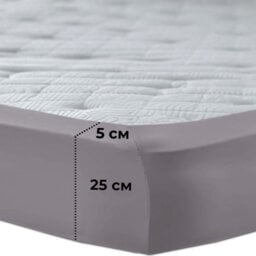 Aspire Homeware Grey Fitted Sheet-(25Cm) Deep Hotel Quality -Breathable Fitted Bed Sheets Super King (L)200Cm X (W)180Cm - thumbnail 6
