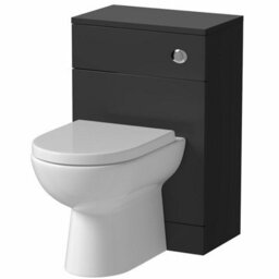 Aveli Black Toilet & Basin Vanity Unit Combination 1150mm - thumbnail 6