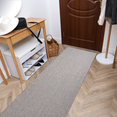 RugsX Carpet, Runner Sisal Sion A5165A Melange Flat Woven Grey 70X300 Cm - image 1
