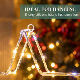 The Christmas Workshop Acrylic Led Christmas Star Light - Mixed Led Christmas Decorations - 6 Hour Timer - Battery Operated - thumbnail 3