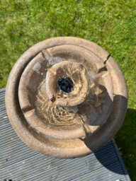All Pond Solutions Antique Stone Effect Classic Grey 3 Tier Fountain Water Feature - thumbnail 5