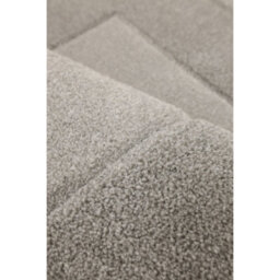 Melrose Portia Border Grey Indoor Large Area Rug 12mm Pile Height 160/230Cm - thumbnail 2