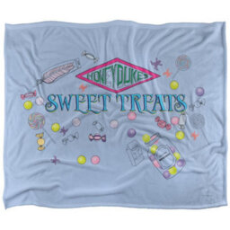 Harry Potter Honeydukes Sweet Treats Blanket Multicoloured (One Size) - thumbnail 2