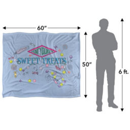Harry Potter Honeydukes Sweet Treats Blanket Multicoloured (One Size) - thumbnail 5