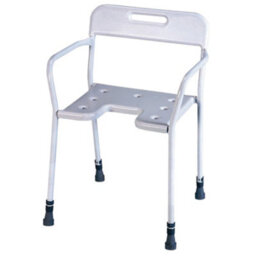Loops Height Adjustable Steel Shower Chair With 190Kg Weight Limit For Comfort And Safety - thumbnail 4