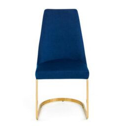 Oakham Westbridge Elegant Blue Cantilever Dining Chairs - Set Of 2 - thumbnail 3