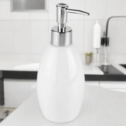 Urbn-Living Black - Ridder Shiny Ceramic Bathroom - Soap Dispenser - thumbnail 4