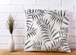 Warren Reed Designer Hawaiian Style Palm Leaves Cushions 45Cm X 45Cm - thumbnail 2
