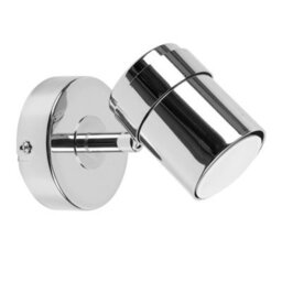 Valuelights Rosie Modern Polished Chrome Single Wall Spotlight Fitting - thumbnail 1