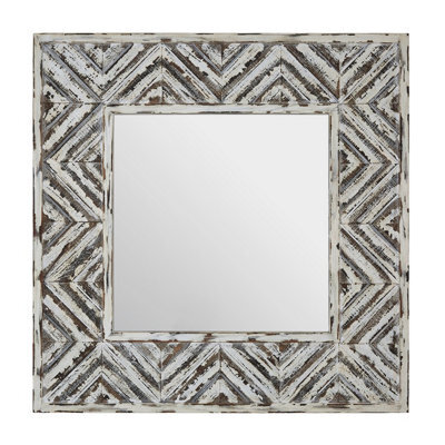 Orsina Lombok Natural Wood Frame Wall Mirror - image 1