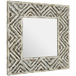 Orsina Lombok Natural Wood Frame Wall Mirror - thumbnail 2