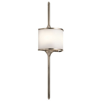 Luminosa Lighting Elstead Mona 2 Light Bathroom Wall Light Pewter Ip44, G9 - image 1