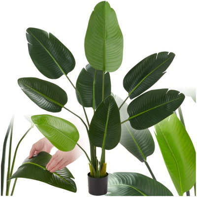 Tectake Artificial Bird Of Paradise Tree Tropic, Lifelike 120 Cm - image 1