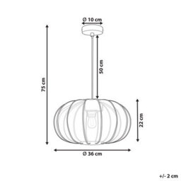 Wyld and Coco Lumina Hanging Pendant Lamp Black Nylon Shade Modern Minimalist Dining And Living Light - thumbnail 3