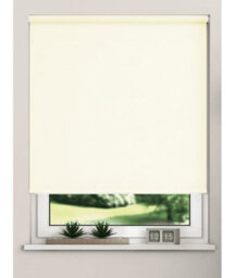 Thermal Blackout Roller Blinds 175Cm Drop X Width 50Cm  Cream - thumbnail 1