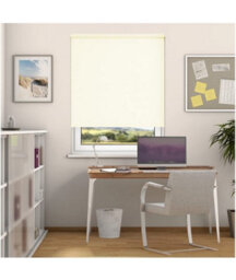 Thermal Blackout Roller Blinds 175Cm Drop X Width 50Cm  Cream - thumbnail 2