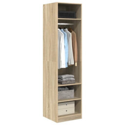 Vidaxl Wardrobe Sonoma Oak 50X50X200 Cm Engineered Wood - thumbnail 4