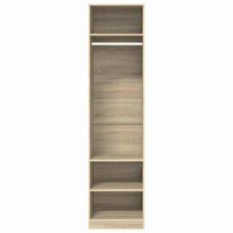 Vidaxl Wardrobe Sonoma Oak 50X50X200 Cm Engineered Wood - thumbnail 5