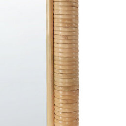 Beliani Standing Mirror Montot 150 Cm Rattan Natural - thumbnail 6