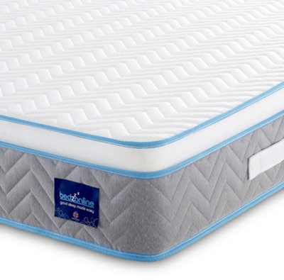 Bedz Online Bedzonline Maxi Cool Prime 5-Zone Hybrid Mattress, Memory Foam & Pocket Springs, 4Ft Small Double (120X190Cm) - image 1