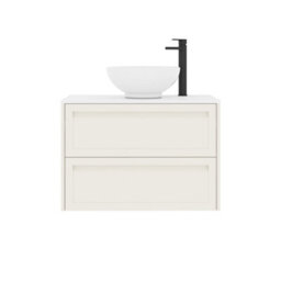 Royal Bathrooms Royal Bathroom Elmore 800mm Classic White Wall Mounted Bathroom Vanity Unit 2 Drawer Plain White Worktop With Breeze Basin - thumbnail 7