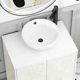 Royal Bathrooms Royal Bathroom Elmore 800mm Classic White Wall Mounted Bathroom Vanity Unit 2 Drawer Plain White Worktop With Breeze Basin - thumbnail 4