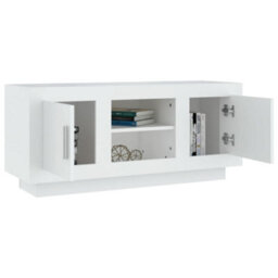 Berkfield Tv Cabinet White 102X35X45 Cm Engineered Wood - thumbnail 4