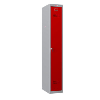 Phoenix Safe Company Phoenix Pl 300D Series Pl1133Grk 1 Column 1 Door Personal Locker In Red With Key Lock - image 1