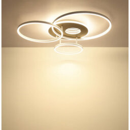 Luminosa Lighting Luminosa Invertina Semi Flush Ceiling Light Matt Sand Led 2700/6500K - thumbnail 6