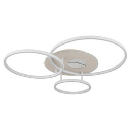 Luminosa Lighting Luminosa Invertina Semi Flush Ceiling Light Matt Sand Led 2700/6500K - thumbnail 3