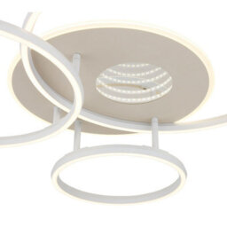 Luminosa Lighting Luminosa Invertina Semi Flush Ceiling Light Matt Sand Led 2700/6500K - thumbnail 5