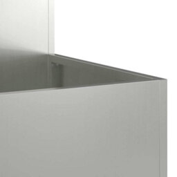 Berkfield Garden Planter Silver 80 X 80 X 48 Cm Galvanised Steel - thumbnail 9
