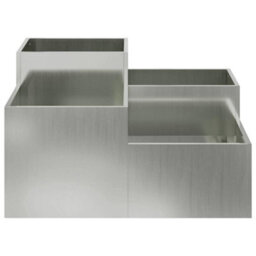 Berkfield Garden Planter Silver 80 X 80 X 48 Cm Galvanised Steel - thumbnail 7